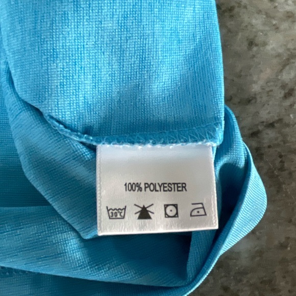 Fish Hippie Co. Blue  performance casual shirt Size Large (F1) - Picture 9 of 9